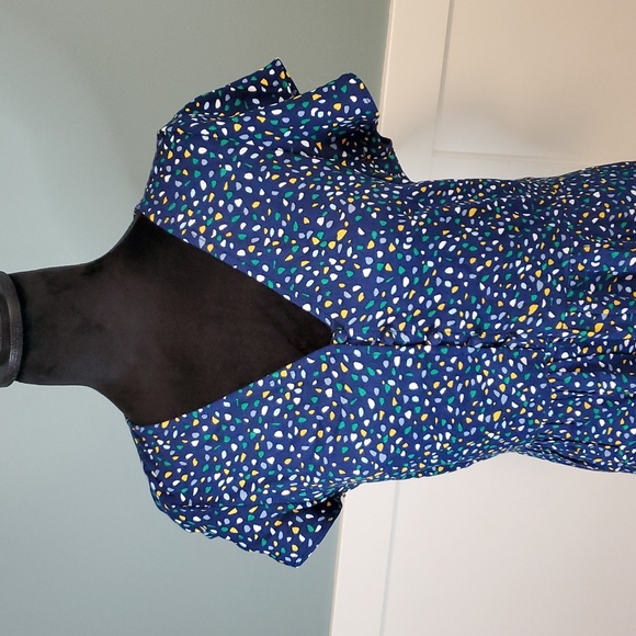 Banana Republic Navy V Neck Dress S - Picture 2 of 13